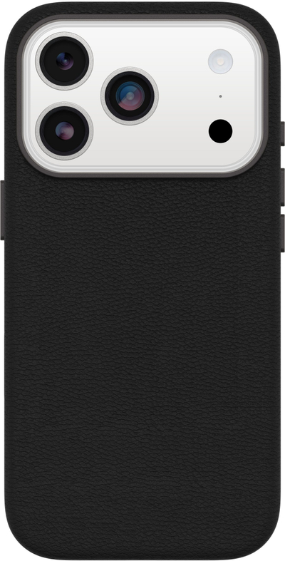 Mbrojtëse telefoni OtterBox Symmetry Cactus Leather Camera Control për iPhone 17 Pro, me MagSafe, e zezë