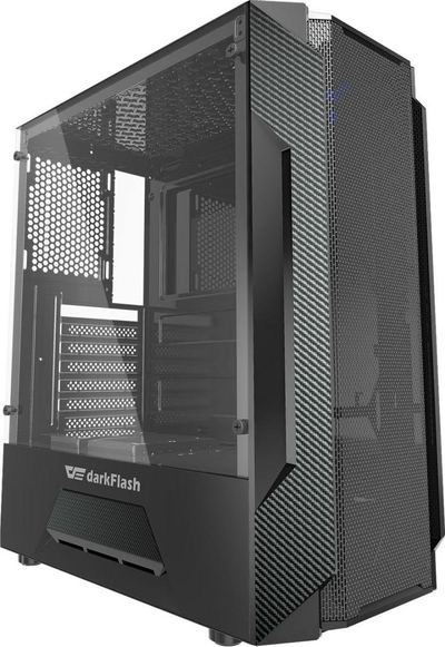 Kasë Darkflash LEOCase RGB, e zezë