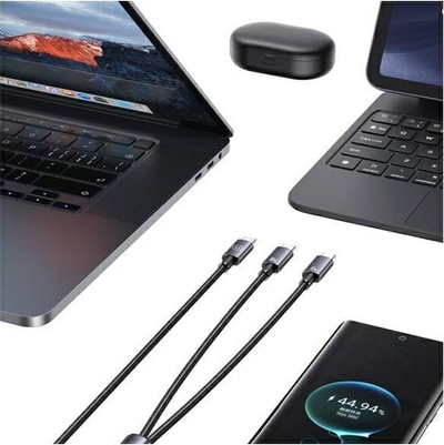 Kабел USB C Usams 2 во 1, 1.2m, 60W, сив