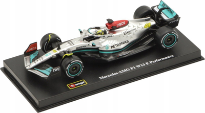 Maketi makinë Bburago Mercedes AMG F1 W13 #44, 1:43, die-cast, me kuti për ta vënë në vitrinë