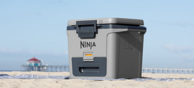 Frigorifer portativ Ninja FrostVault FB131EUGY, 28L, me sirtar Dry Zone, ngjyrë gri