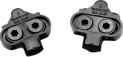 Pllaka pedalesh Shimano SM-SH51 MTB SPD, çlirim nga njëra anë, metalike, të zeza
