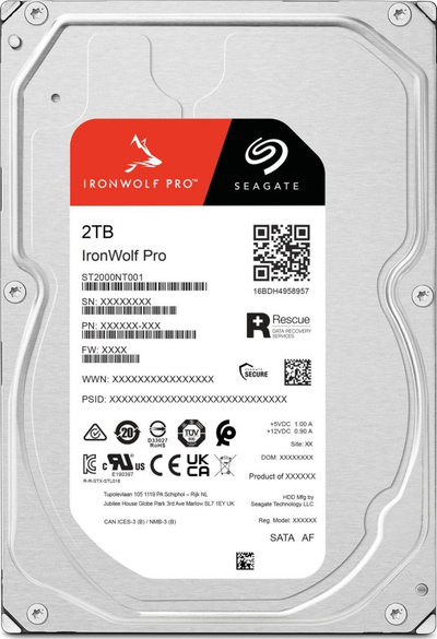 Disk HDD Seagate IronWolf Pro 2TB 3.5'' SATA III (6Gb/s) 
