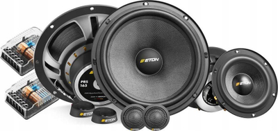 Set bokse makine Eton PRS165.3, 16.5cm, sistem komponent 2 drejtimesh, i zi