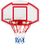 Tabla basketbolli Sourcing S005, me unazë dhe rrjetë, e bardhë me të kuqe