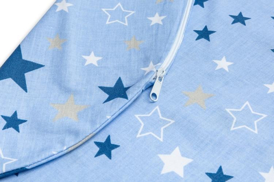 Навлака за перница за доење Sensillo Blue Stars, 60x45cm, памук, сина со ѕвезди