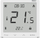 Termostat dhome Tech Controller ST-297V3, flush-mounted, ekran xhami 3 mm, i bardhë