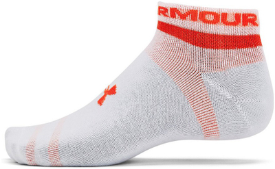 Унисекс чорапи Under Armour Essential Low-Cut, сет 3 пара, спортски, бели