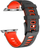 Rrip silikoni 4wrist për Apple Watch 38/40/41 mm, i kuq/zi