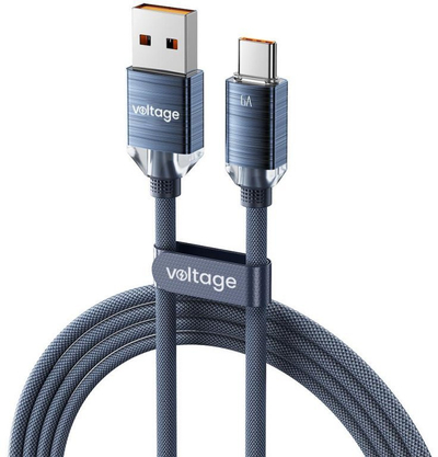 Kabllo USB Voltage VEKC66AC200BE, USB A në USB C, 2 m, blu