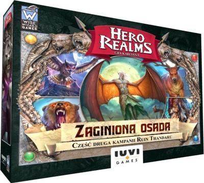 Zgjerim loje me letra IUVI Games Hero Realms The Lost Settlement, 1–5 lojtarë, në anglisht