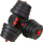 Set hantelash Funfit Bituminous, 2 x 15kg, i zi e kuqe