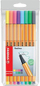 Set stilolapsa fineliner Stabilo point 88, 0.4mm, 8 copë pastel