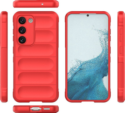 Kapak telefoni Hurtel Magic Shield, për Samsung Galaxy S23+, fleksibël i blinduar, i kuq
