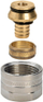 Спојувач за цевки Viega Fonterra 1037, Euro cone, G 3/4" x 15mm, никелирана бронза