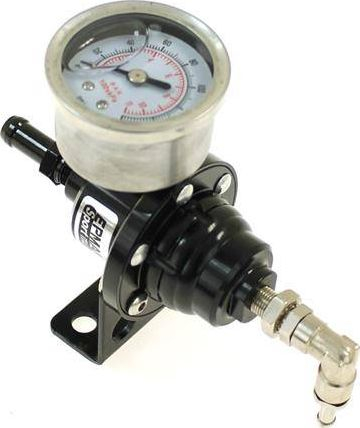 Rregullator presioni karburanti TurboWorks, universal, me manometër, i zi