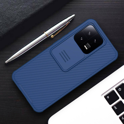 Kapak telefoni Nillkin CamShield Pro për Xiaomi 13 / 13 Pro, mbrojtje kamere me kapak që rrëshqet, antirrëshqitës, i zi