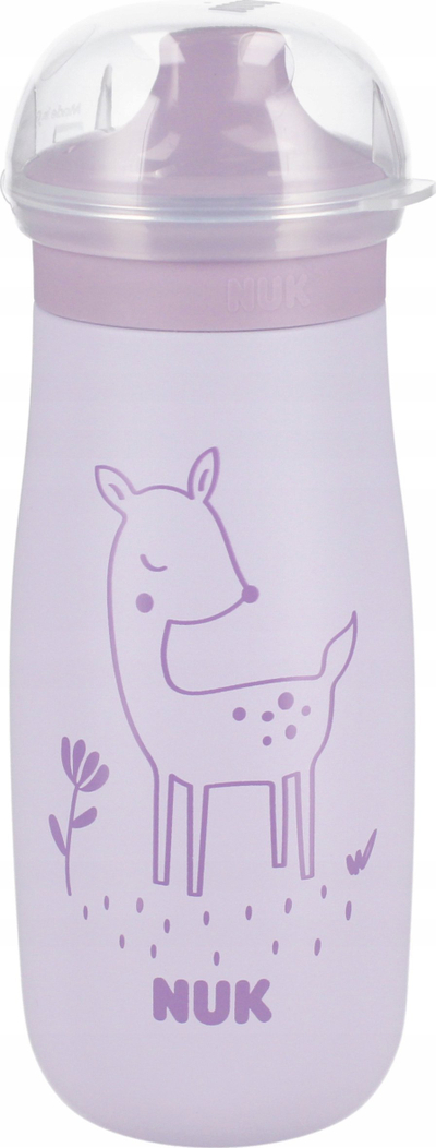 Gotë për fëmijë NUK Mini Me, 300ml, çelik, vjollcë