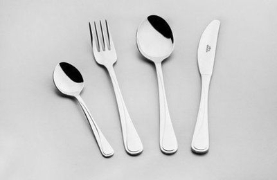 Set lugë pirunë Gerlach Flames NK 03, 68 copa, çelik inox 18/10, argjendtë