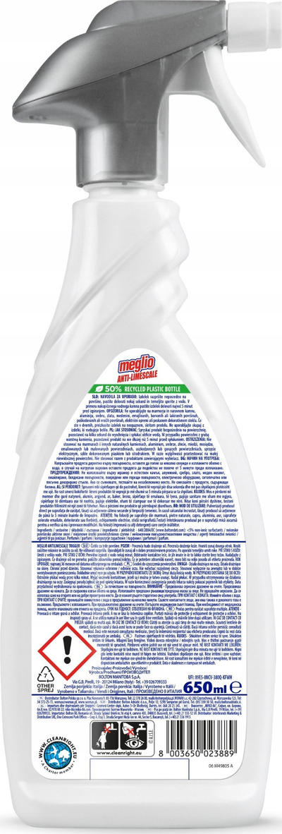 Pastrues kundër gëlqeres Meglio Best Descaler, për banjo, 100%