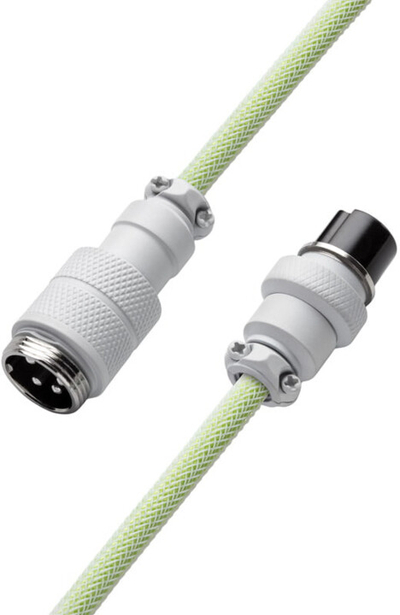 Kabllo spirale CableMod Pro, USB-C/USB-A, 1.5m, jeshile e çelët