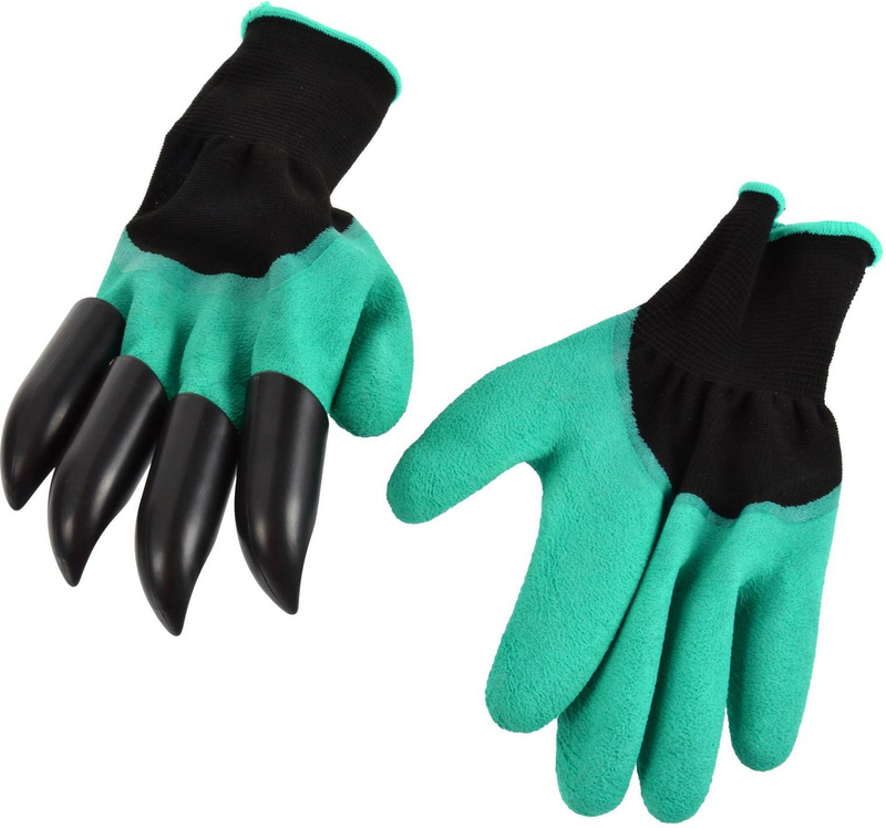 Doreza kopshtarie Geko G73599, me 4 thonj plastike, madhësi universale, jeshile