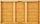 Tabaka me këmbë që palosen Kinvara, bambu, 50x30x21cm, ngjyrë natyrale