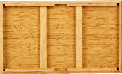 Tabaka me këmbë që palosen Kinvara, bambu, 50x30x21cm, ngjyrë natyrale