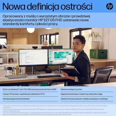 Monitor HP E27 G5, 27", 1920 x 1080, Full HD, 75 Hz, i zi