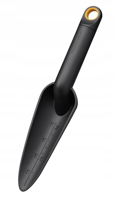 Lopatë mbjellëse Fiskars Solid Transplanter, plastikë e fortë, fibër qelqi, portokalli