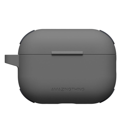 Заштитна футрола AmazingThing Omni за слушалки AirPods Pro 2, силиконска, темно сива