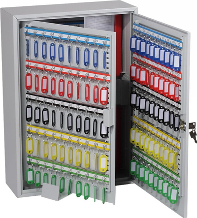Kabinet çelësash Phoenix KC0605E, 300 çelësa, bravë elektronike, gri