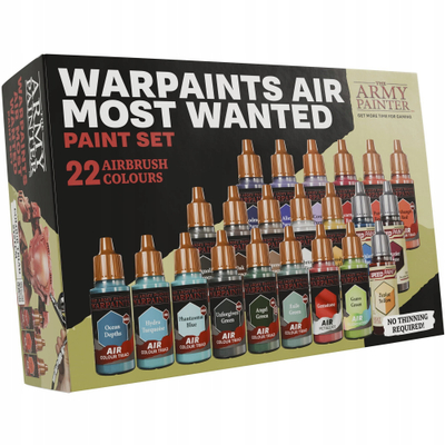 Set bojërash airbrush Army Painter Warpaints Air Most Wanted, 396 ml, shumëngjyrëshe