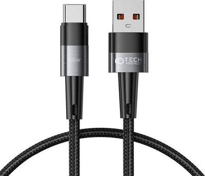 Kабел USB-C Tech-Protect Ultraboost, 66W 6A, 50 cm, сив
