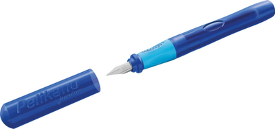 Сталожелпенкало со мастило Pelikan Pelikano Junior P67A, за деца, челично перо, сина боја