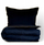 Сет чаршафи Bed Linen Satin Gold Line, 140x200 cm, памучен сатен, црн