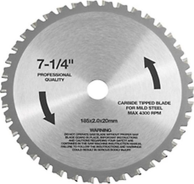 Fletë sharre rrethore Flex 312304, 185mm, karbid, metalike