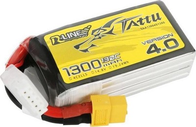 Bateri Tattu R-Line Version 4.0 1300mAh 14.8V 130C 4S1P XT60
