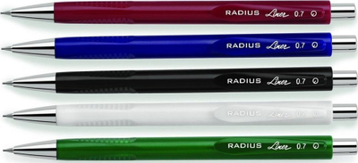 Set lapsash mekanikë Radius Liner, 0.5mm, 12 copa, me ngjyra të ndryshme