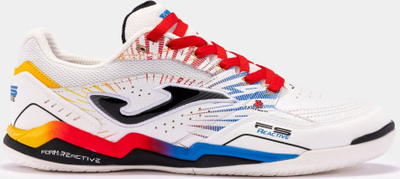 Atlete futsalli Joma FS Reactive 23 FSW IN, lëkurë natyrale, për mrena, të bardha, nr 43.5