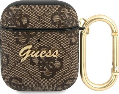 Këllëf Guess 4G për AirPods, gjenerata 1 dhe 2, kafe