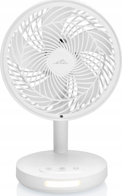 Ventilator tavoline Eta Windy, pa kabllo, 16 cm, i bardhë