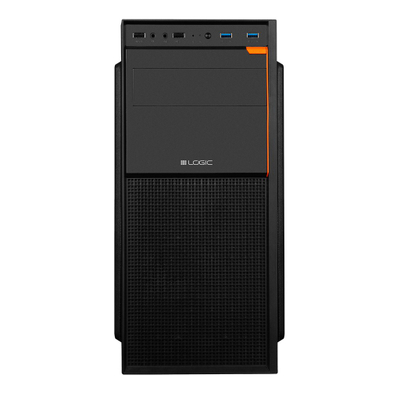 Kasa kompjuteri Logic Concept J23, MIDI ATX, USB 3.0, e zezë