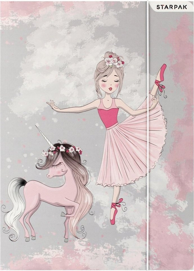 Folder me llastik Starpak Ballerina, A4, shumëngjyrësh