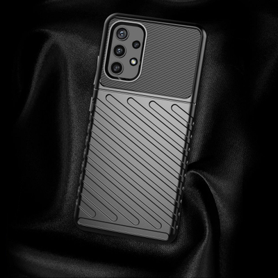Mbulesë telefoni Hurtel Thunder Case Samsung Galaxy A72 4G, TPU, që s’e ha kollaj goditja, e zezë