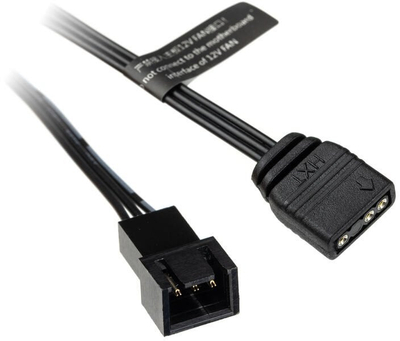 Kabllo adapter ARGB Barrow, 3 pin, 5V, 10cm, e zezë