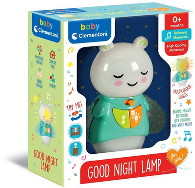 Projektor nate për bebe Clementoni Good Night Baby 17797, drita edhe tinguj, shumëngjyrësh