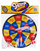 Tabllo shënjestrimi Hipo Safe Dartboard, 28 cm, me grep edhe lidhës, shumëngjyrëshe