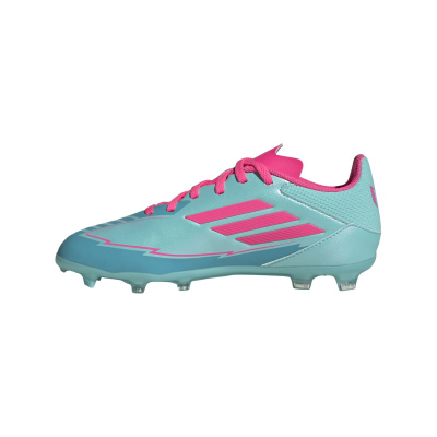 Këpucë futbolli Adidas F50 League Messi Jr IH0931, FG MG, për kalamaj, blu rozë