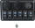 Panel komandues TurboWorks Switch, 12V 24V, 6 çelësa ON OFF, 2xUSB 3.1A, LED voltmetër, IP68, blu